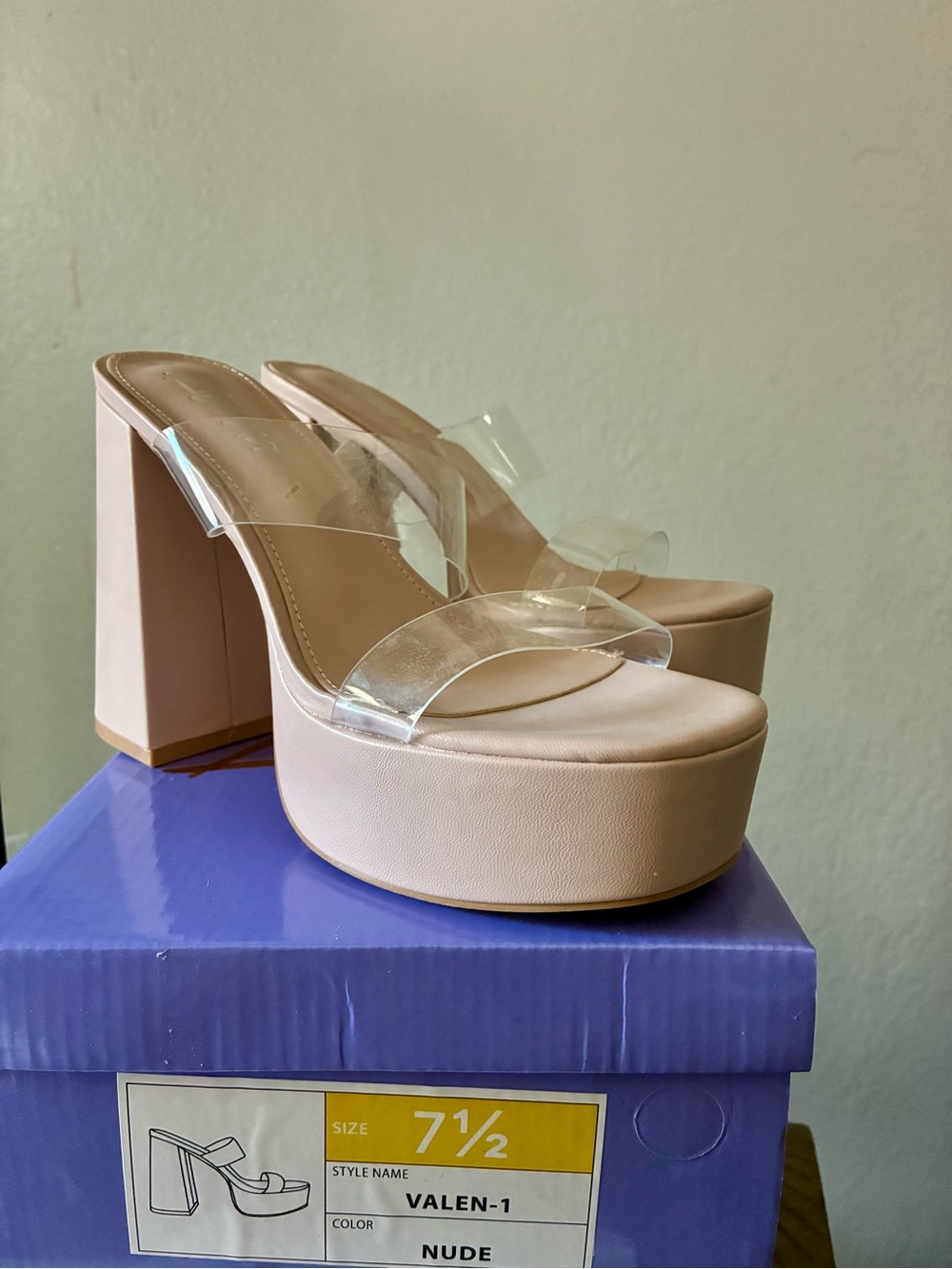 Nude Platform Heels